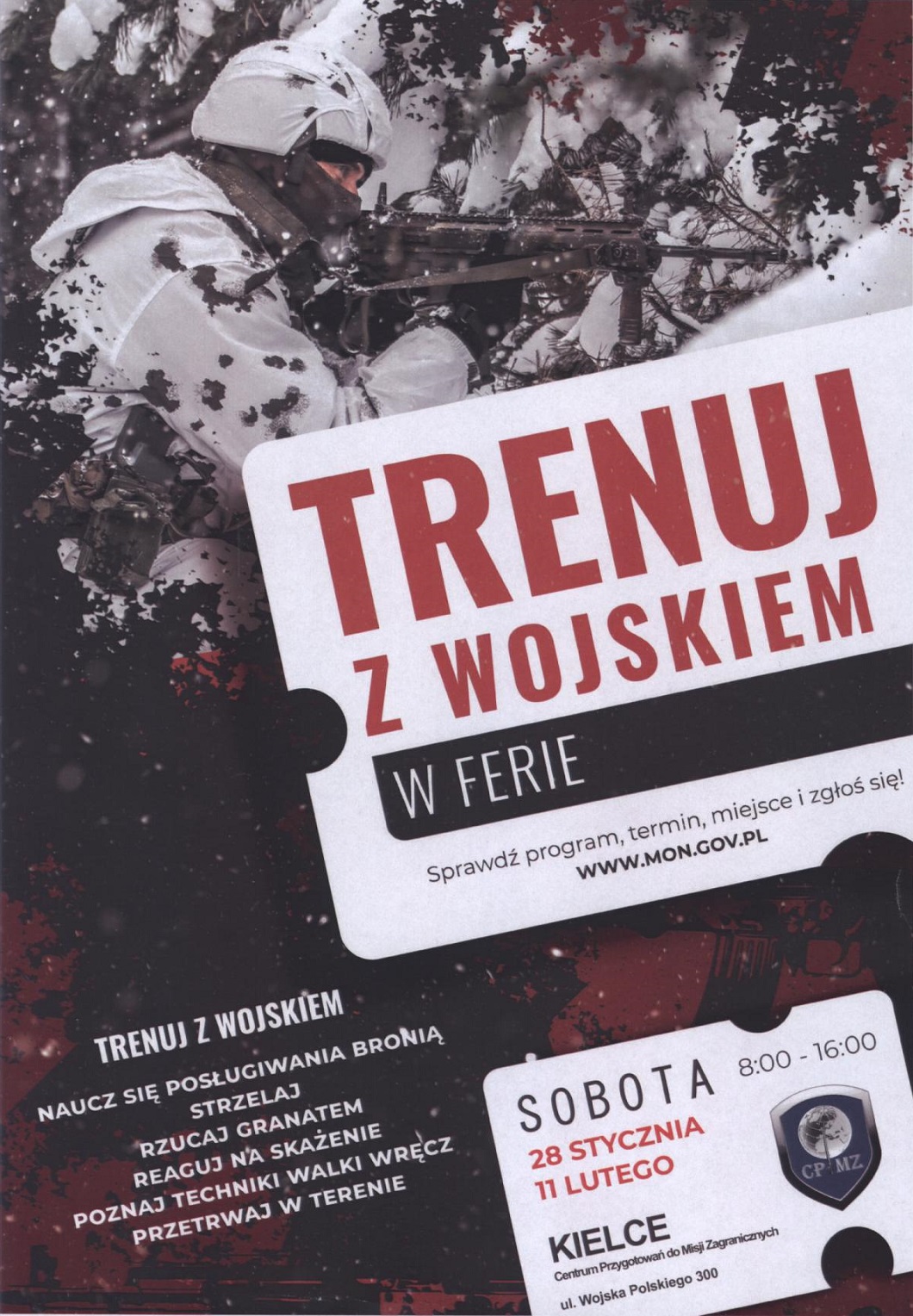 Trenuj z wojskiem w ferie